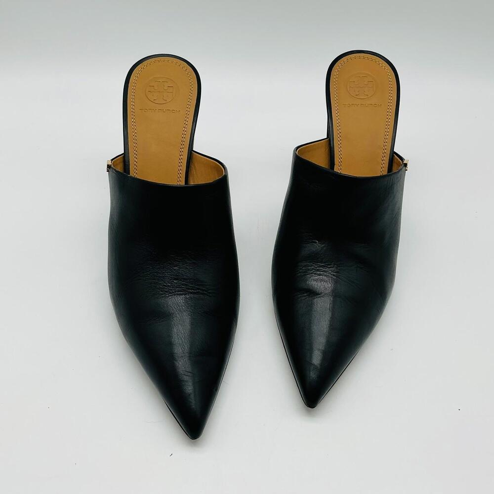 Tory Burch Penelope Mule Shoes in Black Size 10 1/2